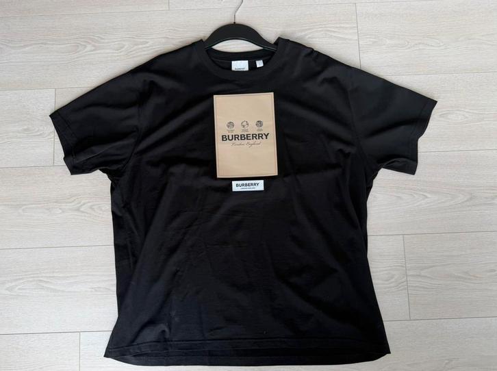 Burberry t-shirt (L) 100% origineel, Kleding | Heren, T-shirts, Zo goed als nieuw, Zwart, Ophalen of Verzenden