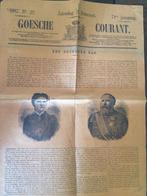 GOESSCHE COURANT 19 FEBRUARI 1887, Verzamelen, Tijdschriften, Kranten en Knipsels, Verzenden, Voor 1920, Nederland, Krant