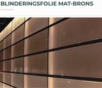 Blinderingsfolie mat-brons, 2 rollen 245x60 cm, Doe-het-zelf en Verbouw, Glas en Ramen, Ophalen of Verzenden, Nieuw, Minder dan 80 cm