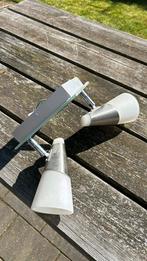 Mooie plafonnière met 2 spots, Ophalen of Verzenden, Gebruikt, Metaal of Aluminium, Plafondspot of Wandspot