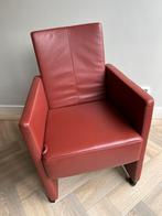 6 Eettafel stoelen lever kleur, rugleuning verstelbaar, Huis en Inrichting, Fauteuils, Ophalen, Zo goed als nieuw, 50 tot 75 cm