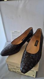 Bally vintage nette bruin kroko lak leren schoenen mt 38, Bruin, Ophalen of Verzenden, Schoenen met hoge hakken, Bally