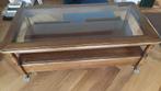 Salontafel kersenhout en glas, 50 tot 100 cm, Minder dan 50 cm, 100 tot 150 cm, Gebruikt