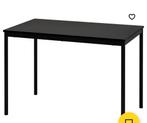 Eettafel Sandsberg zwart, Huis en Inrichting, Tafels | Eettafels, Ophalen, Zo goed als nieuw, Rechthoekig, 50 tot 100 cm