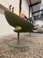 2 Nieuw Artifort Shark Lounge Draaifauteuils Groen stoel, Nieuw, 75 tot 100 cm, Ophalen of Verzenden, Leolux Harvink Jori Rolf Benz Design on Stock Eyye Montis Arco