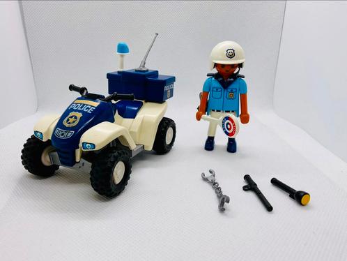 Politie agent met quad- Playmobil- 3655, Kinderen en Baby's, Speelgoed | Playmobil, Zo goed als nieuw, Complete set, Ophalen of Verzenden