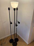 Set van 3 staande lampen – zwart, met leeslampje, Ophalen, Gebruikt