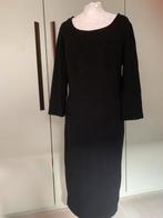 Ladress Zwarte jurk, knielengte, maat M, viscose tricoy, Kleding | Dames, Maat 38/40 (M), Zwart, Ophalen of Verzenden, Zo goed als nieuw