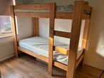 Eikenhouten stapelbed incl. 2x lattenbodem en 2x matras, Ophalen, Gebruikt, Stapelbed