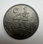 Gaspenning 2 1/2 Cent Harderwijk, Postzegels en Munten, Penningen en Medailles, Ophalen of Verzenden, Overige materialen