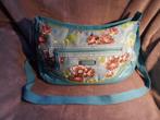 Tassen: Blauw/turquoise schoudertas met bloemen, Daniel Ray, Sieraden, Tassen en Uiterlijk, Tassen | Schoudertassen, Ophalen of Verzenden