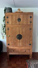 Teakhouten kast, Huis en Inrichting, Kasten | Ladekasten, Ophalen, 100 tot 150 cm, Zo goed als nieuw, 50 tot 75 cm