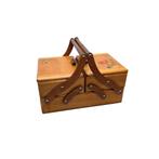 Vintage Franse draagbare naaikoffer, jaren 60, Antiek en Kunst, Ophalen of Verzenden