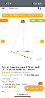 Gouden Hanglamp - Stijlvol & Modern, Ophalen of Verzenden, Nieuw, Metaal, 50 tot 75 cm