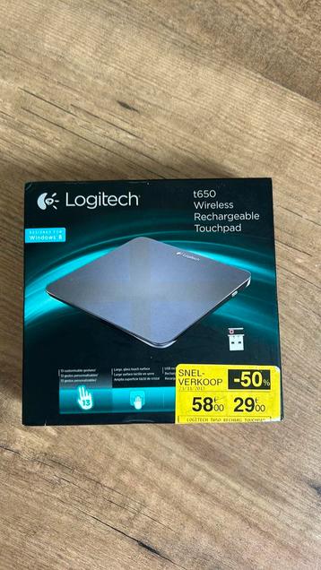 Logitech t650 wireless rechargeable touchpad black beschikbaar voor biedingen