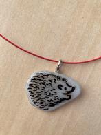 Glashanger Egel Wit/Roze, Sieraden, Tassen en Uiterlijk, Ophalen of Verzenden, Nieuw, Wit, Overige materialen