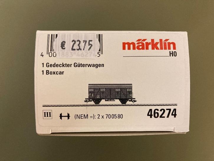 Märklin H0 / 46274 Goederenwagen Gmhs 54 ‘Saarbahn', Hobby en Vrije tijd, Modeltreinen | H0, Zo goed als nieuw, Wagon, Wisselstroom