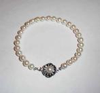 Armband Parels zoetwater zilver slotje, Sieraden, Tassen en Uiterlijk, Verzenden, Nieuw, Overige kleuren, Zilver