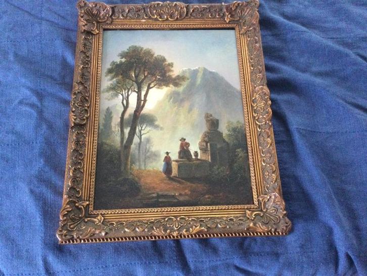 Antiek schilderij Adolf Heinrich Lier, Antiek en Kunst, Kunst | Schilderijen | Klassiek, Ophalen of Verzenden