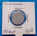 Suriname 25 cent - 1976, Postzegels en Munten, Munten | Nederland, Verzenden, Koningin Juliana, 25 cent, Losse munt