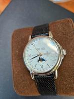 Claude meylan moonphase 39mm automatic 1221 kalender, Overige merken, Leer, Staal, Polshorloge