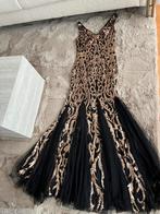 Galajurk met pailletten. Goud zwart maat 36 of S, Galajurk, Zwart, Ophalen of Verzenden, Zo goed als nieuw