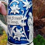 Kleine bierpul trink Freund blauw wit, Verzamelen, Biermerken, Ophalen of Verzenden, Zo goed als nieuw, Pul(len), Overige merken