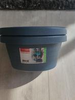 Te koop, 2x regenpijp Sunware bloempot, grijs, NIEUW, Ophalen, Kunststof, Rond, Nieuw