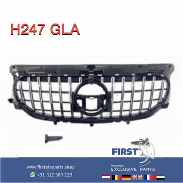 H247 GLA 35 GT GRIL PANAMERCANA LINE ZWART/CHROOM 2019-2022 beschikbaar voor biedingen