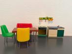 Retro vintage keukenfornuis / tafel stoeltjes, Verzamelen, Poppenhuizen en Toebehoren, Gebruikt, Gebruiksvoorwerp, Onbekend, Ophalen of Verzenden