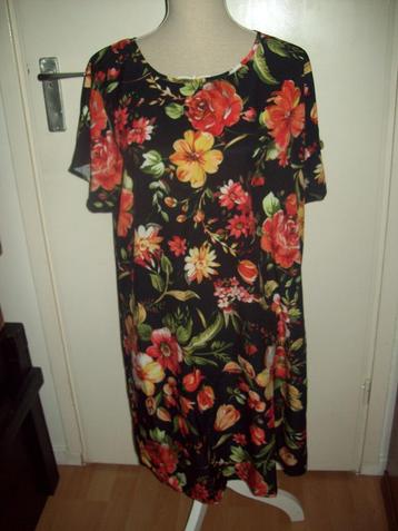 NIEUW! Romantisch bloem jurk tuniek maat 1XL= 46 48 beschikbaar voor biedingen