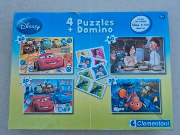 4 Disney puzzels + 1 domino spel beschikbaar voor biedingen