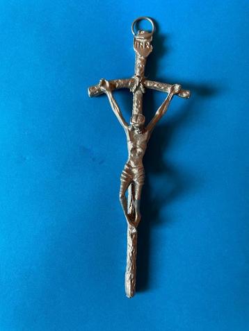 Devotie / Kruisje metaal 13 cm beschikbaar voor biedingen