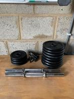 Dumbell set gietzijzer 20kg, Gebruikt, Ophalen of Verzenden, Dumbbell