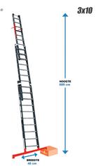 Smart level ladder, Doe-het-zelf en Verbouw, Ladders en Trappen, Ophalen, Zo goed als nieuw, Ladder, Opvouwbaar of Inschuifbaar