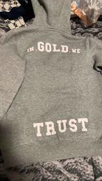 In Gold We Trust trui 158-164, Kinderen en Baby's, Kinderkleding | Maat 158, Trui of Vest, Jongen of Meisje, Zo goed als nieuw