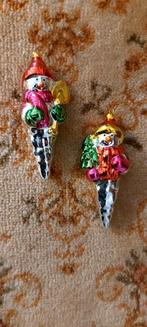 2 vintage kerstballen - kerstboom hangers, Ophalen of Verzenden, Gebruikt