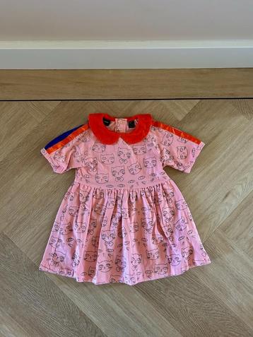 Z.g.a.n. Roze jurkje met katjes, Mini Rodini, maat 92 / 98 beschikbaar voor biedingen