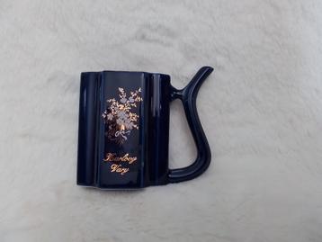 Vintage Karlovy Vary Mok - Blauw Porselein beschikbaar voor biedingen