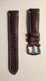 Liger Straps Diabolo Brown 20mm leren bandje, Overige merken, Overige materialen, Leer, Polshorloge