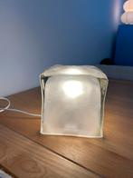 Vintage Ikea Ice Cube Lamp, Huis en Inrichting, Lampen | Tafellampen, Ophalen, Gebruikt, Glas, Minder dan 50 cm