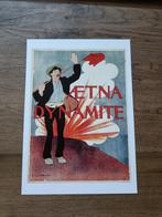 Aetna dynamite poster, Verzamelen, Posters, Nieuw, Reclame, A4 of kleiner, Rechthoekig Staand