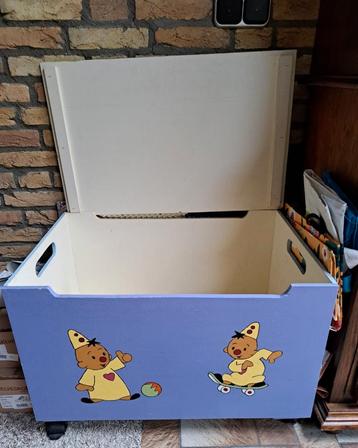 Houten speel opberg kist+leuke kinderboeken bak beschikbaar voor biedingen