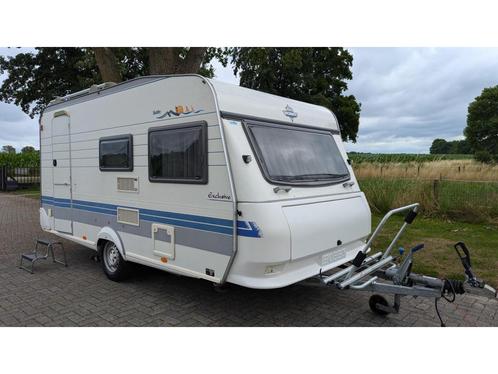 HOBBY 440 MET MOVER VT+LUIFEL, Caravans en Kamperen, Caravans, Bedrijf, tot en met 4, 1000 - 1250 kg, Treinzit, Hobby, Dwarsbed