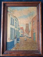 Schilderij in stijl van Sal Meijer, beschadigd, Antiek en Kunst, Ophalen of Verzenden