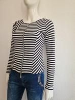Juffrouw Jansen vest. Maat 36, Zwart/wit gestreept., Overige kleuren, Nijmegen, Verhip-vintage.nl, Ophalen of Verzenden
