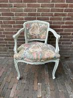 Brocante fauteuil met bloemen., Antiek en Kunst, Antiek | Meubels | Stoelen en Banken, Ophalen