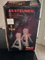 Twee Assteunen tot 2 ton merk Pro User, Auto diversen, Ophalen of Verzenden, Zo goed als nieuw, Hydraulisch, Garagekrik