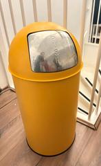 Gele Design Prullenbak - 60 Liter, Huis en Inrichting, Woonaccessoires | Prullenbakken, Ophalen, Gebruikt, 50 tot 75 cm, 40 liter of meer