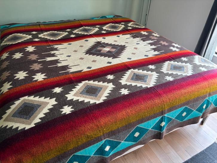 NIEUW! Alpaca wollen deken sprei plaid kleed terra kleuren, Huis en Inrichting, Woonaccessoires | Plaids en Woondekens, Nieuw